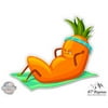 Carrot Exercising - 3" Vinyl Sticker - For Car Laptop I-Pad Phone Helmet Hard Hat - Waterproof Decal