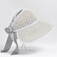thumbnail image 6 of Aoochasliy Hats and Gloves Clearance Summer Women Fold Trendy Bow-Knot Grass Weave Sunshade Hat Hat Outdoor Hat, 6 of 6