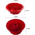 thumbnail image 6 of IELEK Silicone Fulted Pan Cake Nonstick Jello Molds Tube for Baking Cake, Jello, Gelatin, Bread, Para Gelatinas, 6 of 10