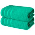 thumbnail image 1 of Juego de 2 toallas de baño Infinitee Xclusives, 100% algodón, color verde, 1 of 7