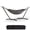 Black, variant on 2 Person Double Hammock with Heavy Duty Steel Stand - 450lbs Capacity Cotton Bed - Portable & Space-Saving - Indoor Outdoor Patio Camping Garden - Includes Carry Bag - Brown