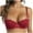 Red, variant on TTUHYWXI Women's Lace Push Up Bra Add 2 Cups Underwire Padded Support Full Coverage Plunge Everyday Lift Bra (Black,70A/70B)