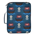 thumbnail image 2 of Haosy Accordion File Organizer Zipper Binder 500 Sheet 6-Tab Expanding File Folder Multi-Pocket 1.2 Inch 3 Ring Pirate Ship and Skull, 2 of 7