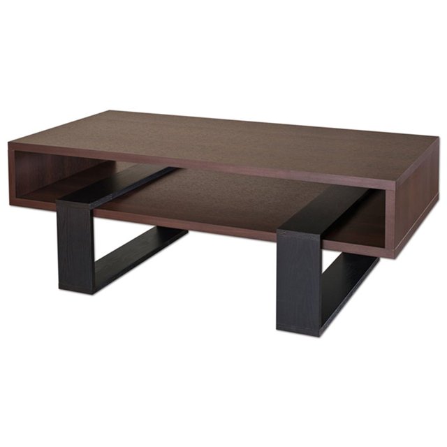 Furniture of America Jinny Table Basse Moderne en Noyer Foncé
