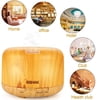 BSHAK LM-168A Premium Essential Oil Diffuser 500ML Ultrasonic Aromatherapy Fragrant Oil Vaporizer with 7 LED Light Colors