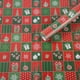 thumbnail image 1 of xihome Rollo de papel kraft de doble cara para regalos de Navidad - Estampado navideño rojo y blanco - Tamaño: 50 cm x 74 cm - Artculos para envolver regalos de fiesta, 1 of 7
