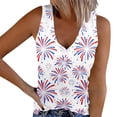 thumbnail image 2 of Vetsdori Women's Sleeveless Tank Tops Summer Work Tshirts July 4th Camisole Independence Day Red White and Blue Fashion Undershirts Tops for Junior Casual, 2 of 5