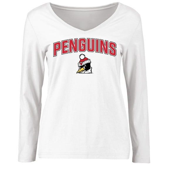 Women's White Youngstown State Penguins Proud Mascot Long Sleeve T-Shirt