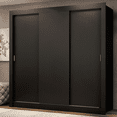 thumbnail image 2 of Ropero Closet Madesa Monaco 3 Puertas Corredizas Negro, 2 of 10