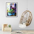 thumbnail image 4 of Cuadros Decorativos Kit de pintura de diamante 5D DIY Montañas Aguas Taladro redondo completo Mosaico Imagen Arte Likrtyny embutido en tela, 4 of 9