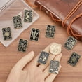 thumbnail image 3 of 1 Box 10Pcs Cute Enamel Pin Set Tarot Card Pins Bulk Black Divination Themes Lapel Pins Alloy Mystical Pattern Magic Brooches Accessory for Women Men Backpacks Clothes Jackets Hats Bags Gift, 3 of 5