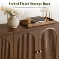 thumbnail image 2 of Magic Union Modern Buffet Cabinet with Storage, 63" Fluted Sideboard Accent Cabinet with Adjustable Shelves & Arched Doors, Modular Coffee Bar Credenza for Dining Room Kitchen Living Room Entryway, 2 of 9