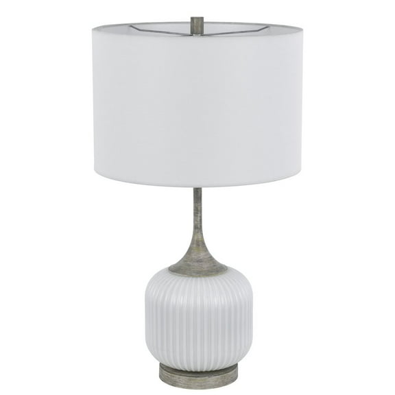 Cal Lighting 150W 3 way Palmyra metal/glass table lamp. Sold in pairs