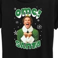 thumbnail image 3 of ELF - Christmas Omg Santa - Women's Short Sleeve Graphic T-Shirt, 3 of 5