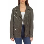 BAGATELLE.NYC Lamb Leather Boyfriend Biker Jacket