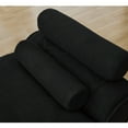 thumbnail image 3 of Modular Sofa,Soft Corduroy Fabric Loveseat Sofa for Living Roo,Upholstered Sofa Couch will DIY,No Armrests,Black, 3 of 7