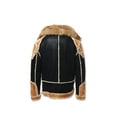 thumbnail image 5 of Jordan Craig El Jefe Shearling Moto Jacket 91625, Black Coffee, Medium, 5 of 5