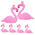 thumbnail image 4 of OHOIOLLA 6Ud Pequeñas De Flamencos De PVC Para Decorar , Mesas Y Estantes En Color Rosa, 4 of 7
