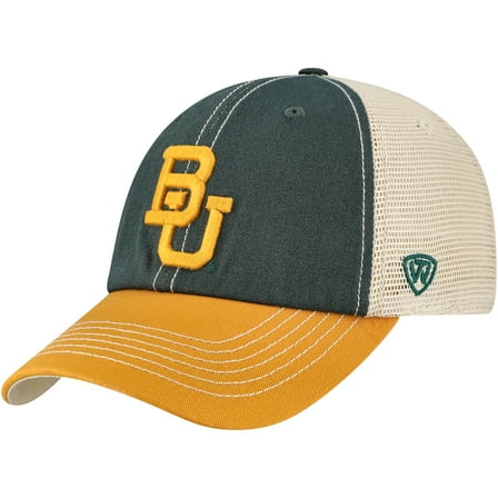 Men's Top of the World  Green/Gold Baylor Bears Off Road Adjustable Trucker Hat