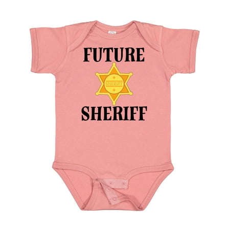 

Inktastic Future Sheriff Badge Outfit Gift Baby Boy or Baby Girl Bodysuit