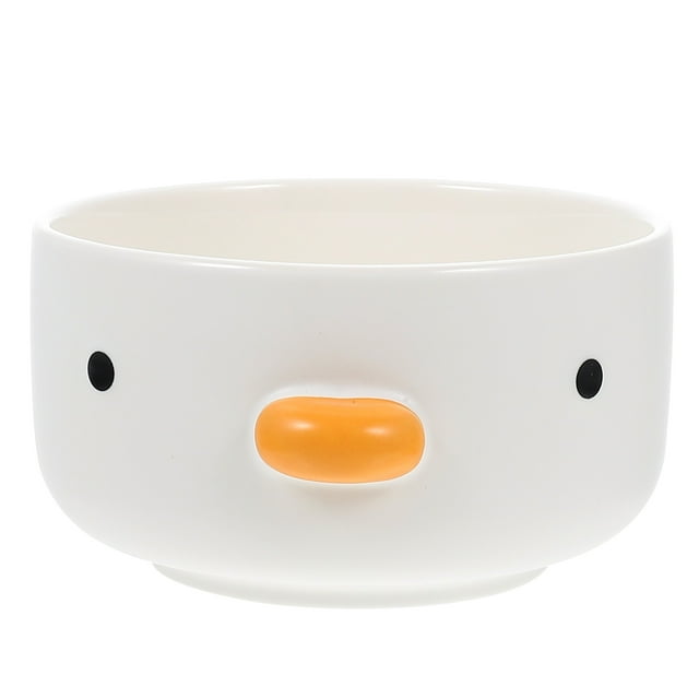 Shisuyan Household Food Bowl Cartoon Chick Design Bowl Multi-function Ceramic Plate Dessert Bowl