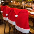 thumbnail image 6 of Ludlz 2 Pieces Christmas Chair Covers Decor, Santa Claus Red Hat Snowflake Chair Xmas Caps, Kitchen Dining Chair Slipcovers Sets for Christmas Holiday Festive Decorations, 6 of 8