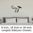 thumbnail image 2 of Screw It Corkscrew Funny Drinking Alcohol Wine Bottle Wall Decals for Walls Peel and Stick wall art murals Black Small 8 Inch, 2 of 2