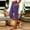 Purple, variant on BUIGTTKLOP Women Yoga Capri Pants Low Waisted Comfy Lounge Sweatpants Side Split Cropped Pants with Side Pockets