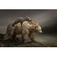 thumbnail image 2 of Egger, Marcel 24x17 Black Ornate Wood Framed with Double Matting Museum Art Print Titled - Babybear, 2 of 4