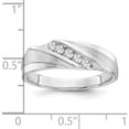 thumbnail image 3 of 10K White Gold 10Kw Lab Grown Diamond Si1/Si2, J, Men's 5-Stone Band (Size 10) Made In India rm6769b-075-0wlj, 3 of 5