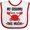 White and Red, variant on Inktastic Grammy Loves Me Grandchild Boys or Girls Baby Bib