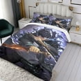 thumbnail image 3 of Cartoon 3 Piece Bedding Set Solo Leveling Comforter Set Cute Duvet Cover Sets Super Soft Girls Bedding Set Kids Bedroom Gifts,1 Duvet Cover with 2 Pillowcases Twin, 3 of 6