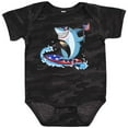thumbnail image 3 of Inktastic Fourth of July Shark Surfing Boys or Girls Baby Bodysuit, 3 of 5