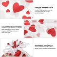 thumbnail image 4 of KAKOWELY 50 bolsas de organza con cordón para dulces con forma de corazón, bolsas de regalo para San Valentín, 4 of 5
