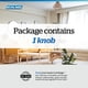 thumbnail image 5 of Pomo de puerta SCHLAGE Georgian con moldura de camelot, cromado brillante, 5 of 6