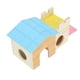 thumbnail image 4 of Casa de madera para hámster con divertida escalera y tobogán, cabaña de madera, juguetes para mascotas pequeñas, casa de madera para hámsteres., 4 of 14