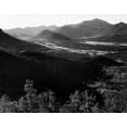 thumbnail image 2 of Adams, Ansel 24x20 Black Ornate Wood Framed with Double Matting Museum Art Print Titled - Valley surrounded by mountains,  in Rocky Mountain National Park, Colorado, ca. 1941-1942, 2 of 4