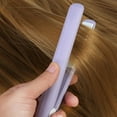 thumbnail image 4 of Mini Hair Straightener and Curler 2 in 1 ,ceramic hair straightening flat iron curler heats quickly Purple US Plug, 4 of 7