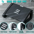 thumbnail image 4 of Foot Rests, Adjustable Under Desk Footrest with 6 Height Position&Massage Surface, Ergonomic Foot Stool Under Desk at Work for Improved Circulation and Posture,Home, Office(Black), 4 of 8