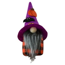 Halloween Gnomes Plush Decor, Delicate Witch Swedish Tomte Gnome Scandinavian Ornaments Dwarf for Home Halloween Day Party Table Decorations Kids Gift