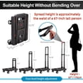thumbnail image 6 of Tiagowell Folding Hand Truck, Lightweight Hand Truck Dolly Foldable,Luggage cart with 4 Rotate Wheels, Utility Cart with Adjustable Handle,Collapsible Dolly for Moving Travel Shopping Airport Office, 6 of 7