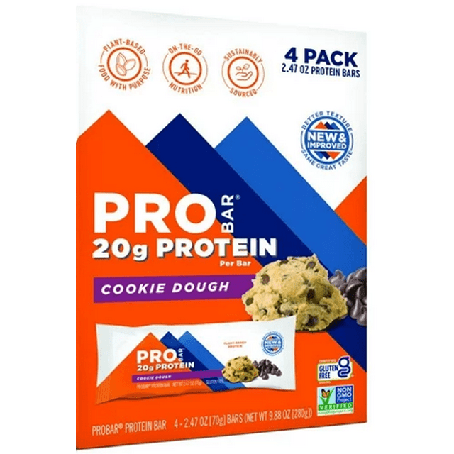 ProBar Protein Bar Cookie Dough 4 Bars