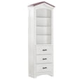 thumbnail image 6 of Acme Tree House Bookcase Cabinet, Pink & White Finish, 6 of 6