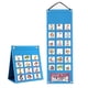 thumbnail image 1 of Horario visual para niños, tabla de bolsillo diaria, tabla de rutina, tabla de recompensas de tareas para actividades, ayuda para la enseñanza en el Azul Hugo tabla de bolsillo del horario, 1 of 9