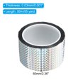 thumbnail image 2 of Unique Bargains 60mmx50m Prism Tape Holographic Reflective Self Adhesive Decor, Silver, 2 of 5