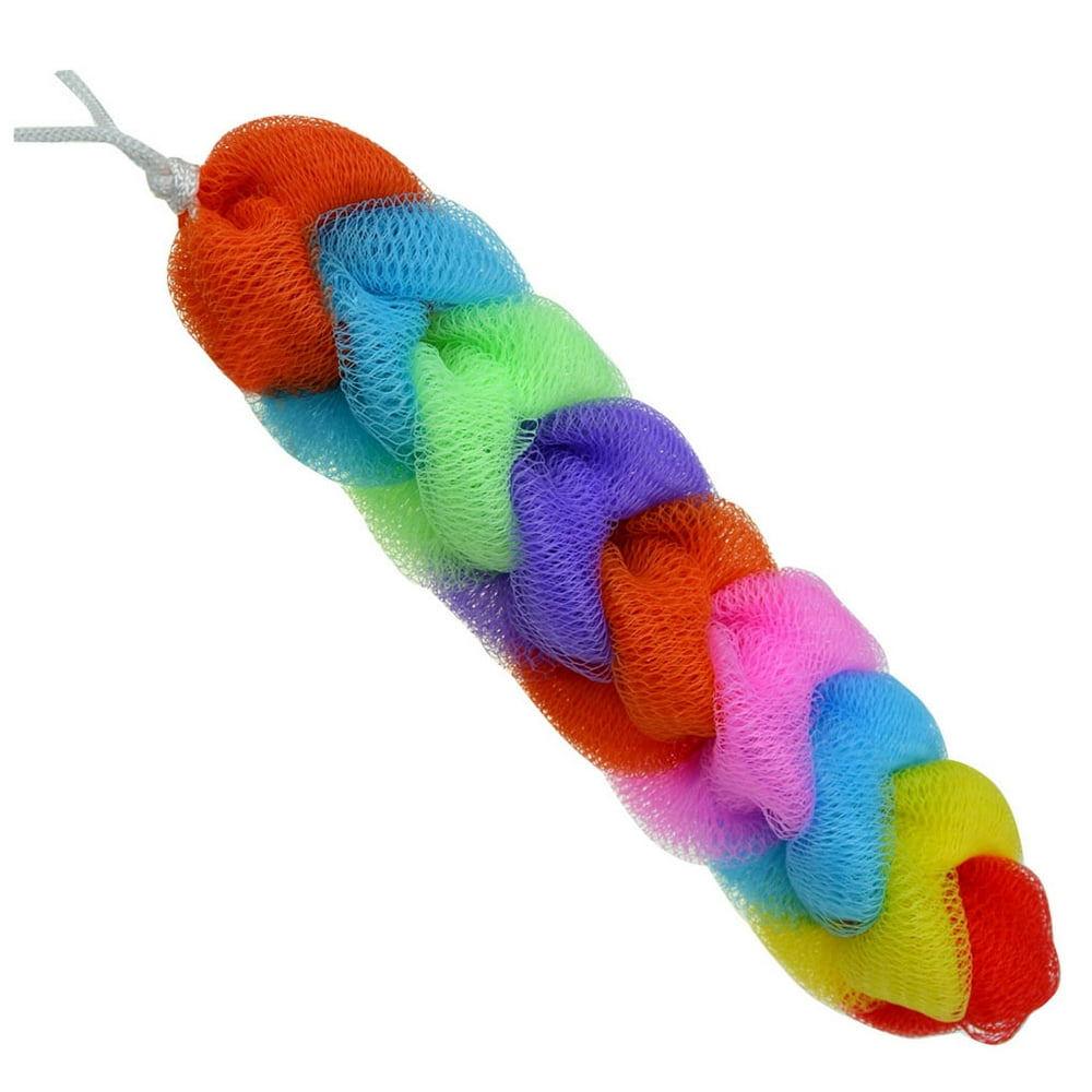 Bath Shower Body Exfoliating Bath Sponge Scrub Mesh Net Massage Towel