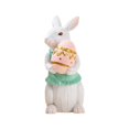 thumbnail image 1 of Estatua de conejito, figuras de conejo de Pascua de primavera, adornos de escritorio para oficina en casa, 1 of 5