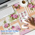 thumbnail image 2 of Long Mouse Pads for Desk,Pioneer Flower Floral Print Pattern Desk Mats on Top Of Desks, Desk Mouse Pad Extra Large with 3mm Non-Slip Base and Stitched Edge for Gaming,Office,Work,Home 47.3"x23.6", 2 of 6