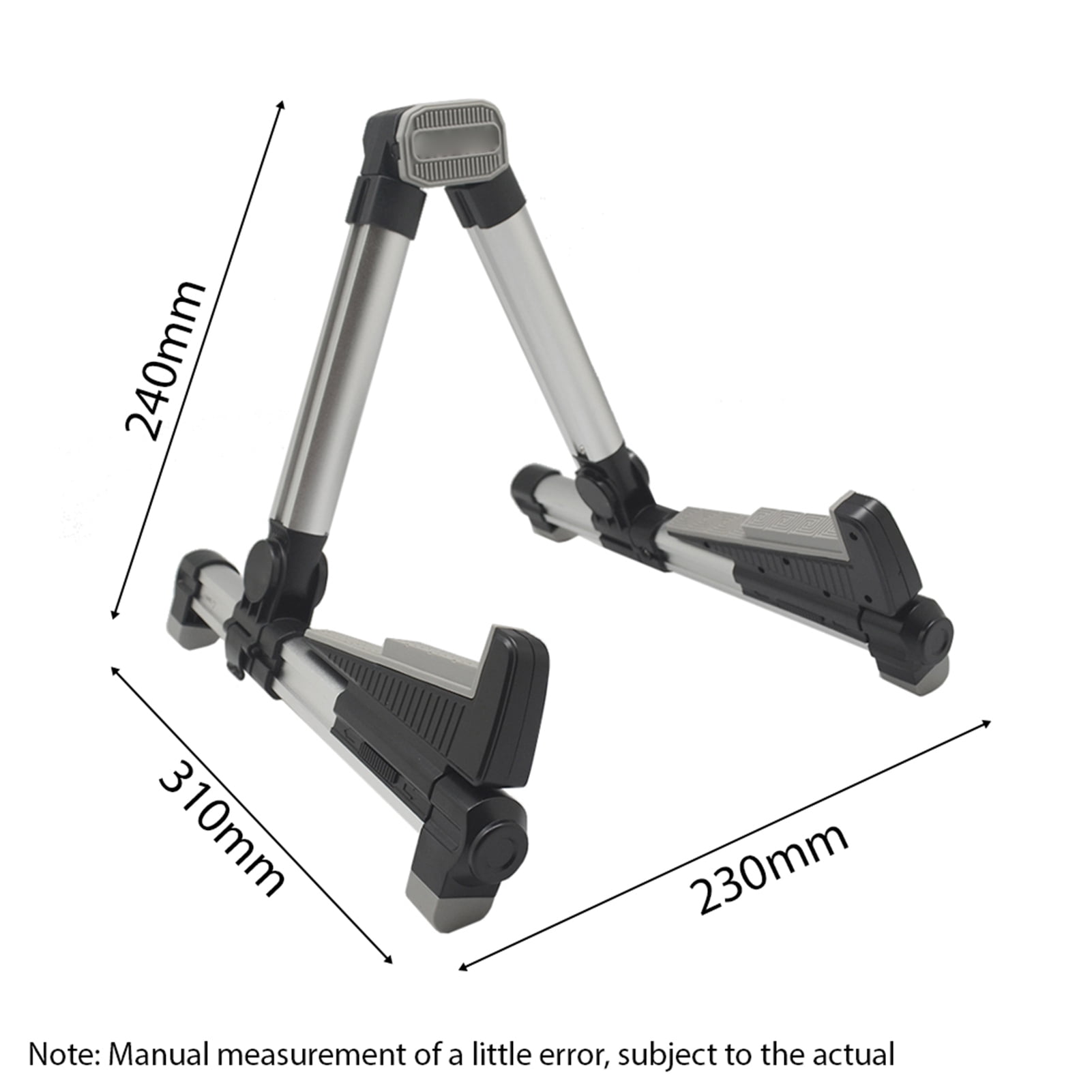 Portable Guitar Holder Holder -08 Folding Adjustable Universal String Instrument Guitar Stand Aluminum Alloy A-Frame for Banjo Acoustic Electric Classical Guitar Ukulele Bass Mandolin