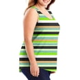 thumbnail image 4 of WRKEKC Débardeurs d'Été pour Femmes Imprimé Floral Col Rond Décontracté Grande Taille Cami pour Tenues d'Été et de Plage, 4 of 7